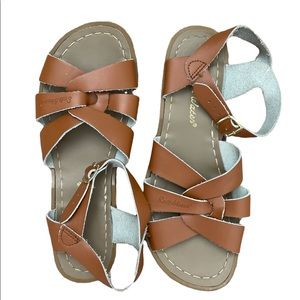 Brown Leather Saltwater Sandals